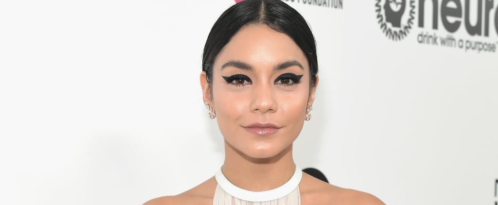 Vanessa Hudgens Cat-Eye Makeup Oscars Viewing Party 2017