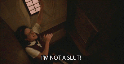 When She Delivers a Monologue During Confession