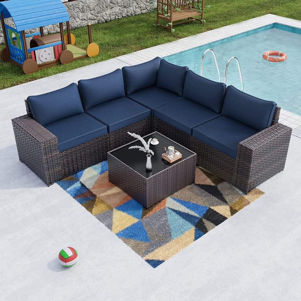 A Wicker Sectional