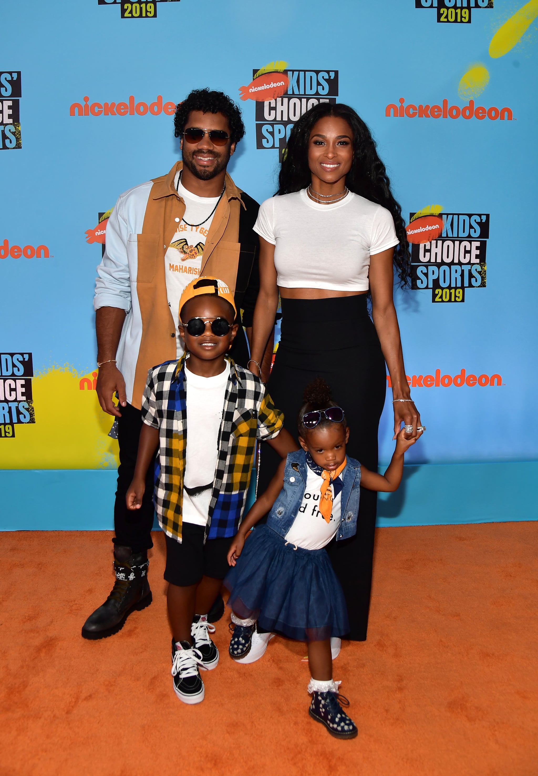 Ciara brings her family to Nickelodeon Kids' Choice Sports Awards 