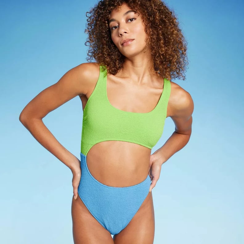 Best Color-Blocked One-Piece Swimsuit From Target