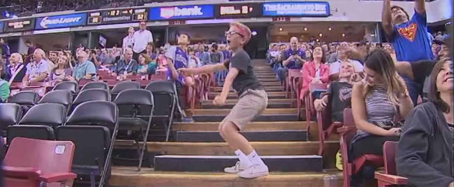 Funny Kid Dancing at Sacramento Kings Game POPSUGAR Family