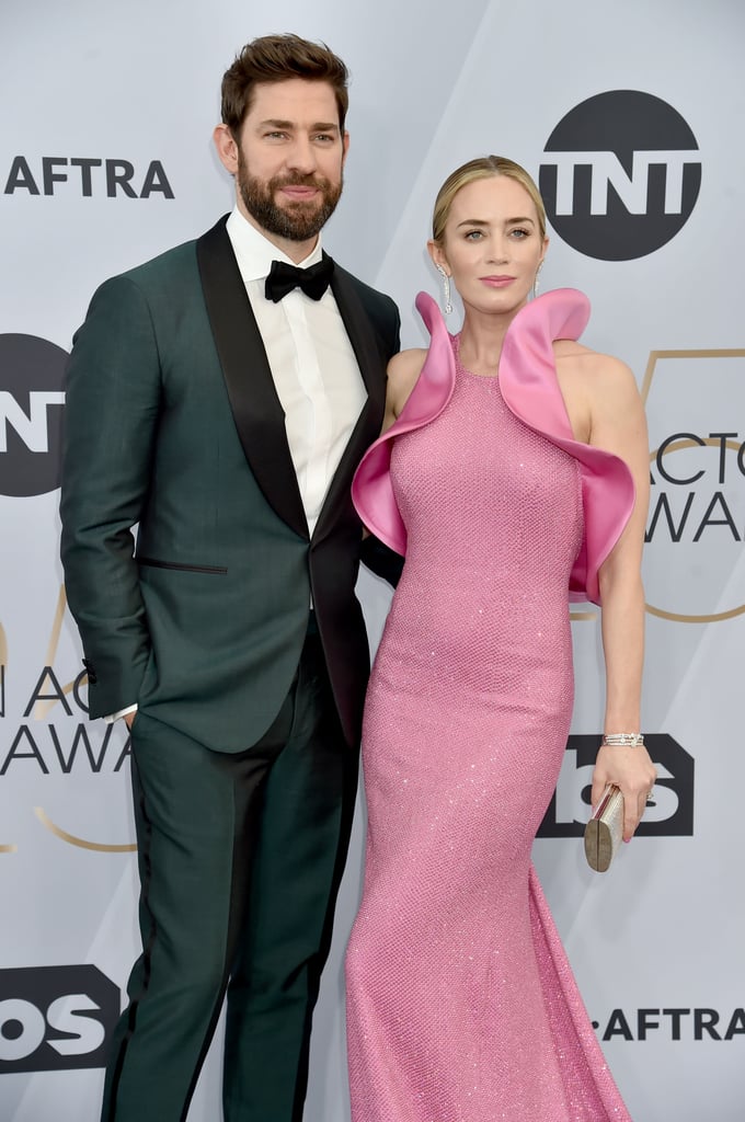 Emily Blunt Pink Dress at the SAG Awards 2019