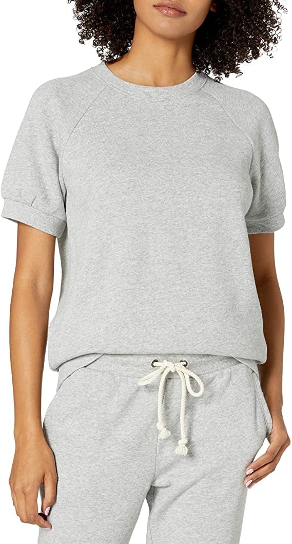 Goodthreads Women's Heritage Fleece Blouson Short-Sleeve Shirt