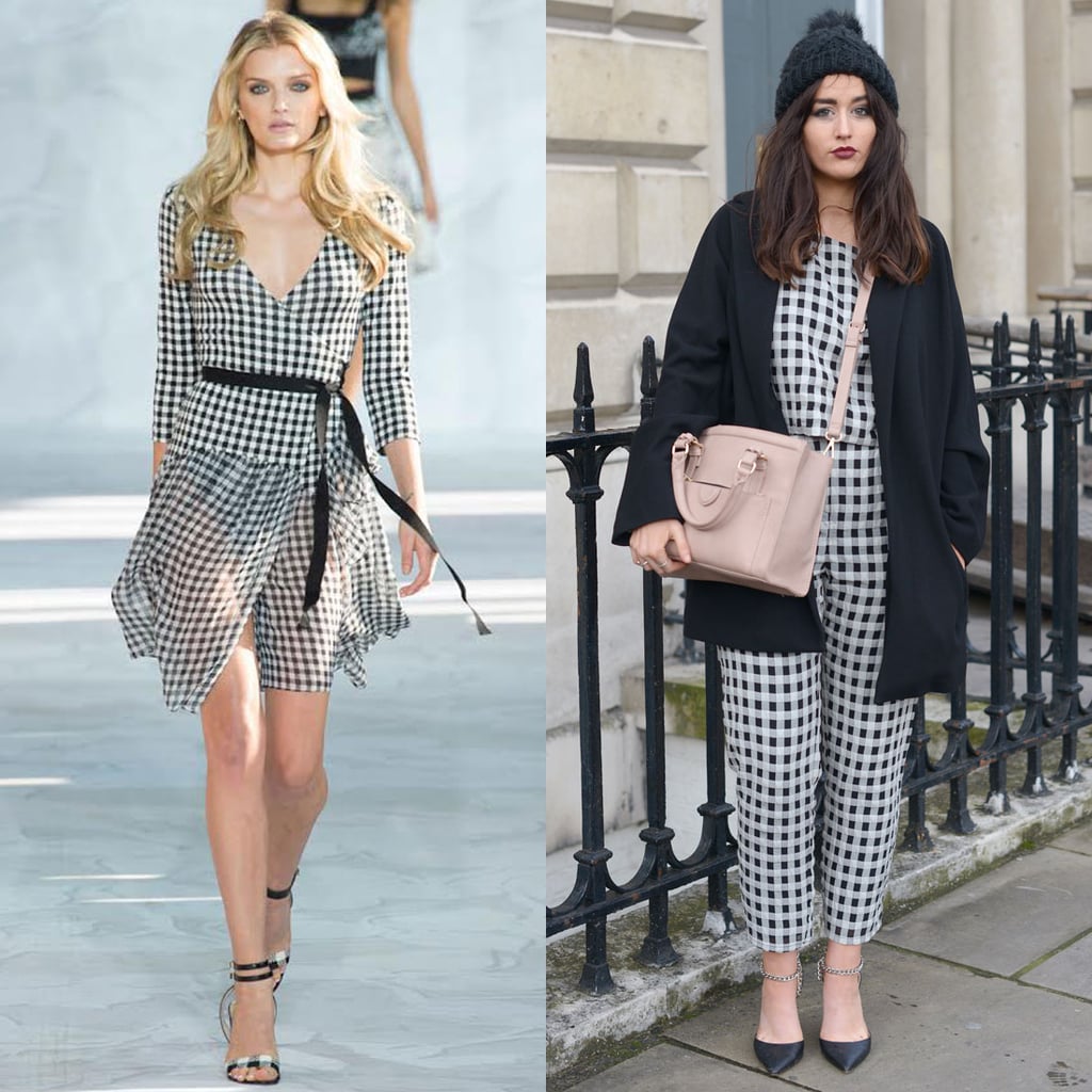 How To Wear Gingham Trend Popsugar Fashion