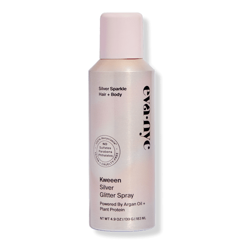 Eva NYC Kweeen Silver Glitter Spray