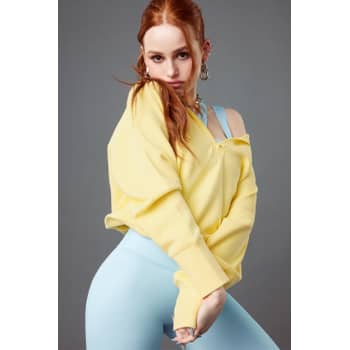 Fabletics x Madelaine Petsch Peyton SculptKnit Long-Sleeve Top and