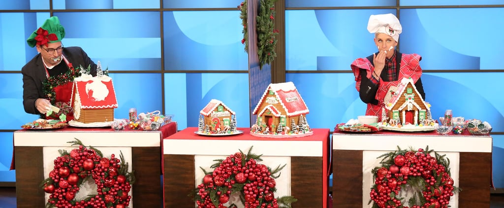 Steve Carell Decorates Gingerbread House on Ellen