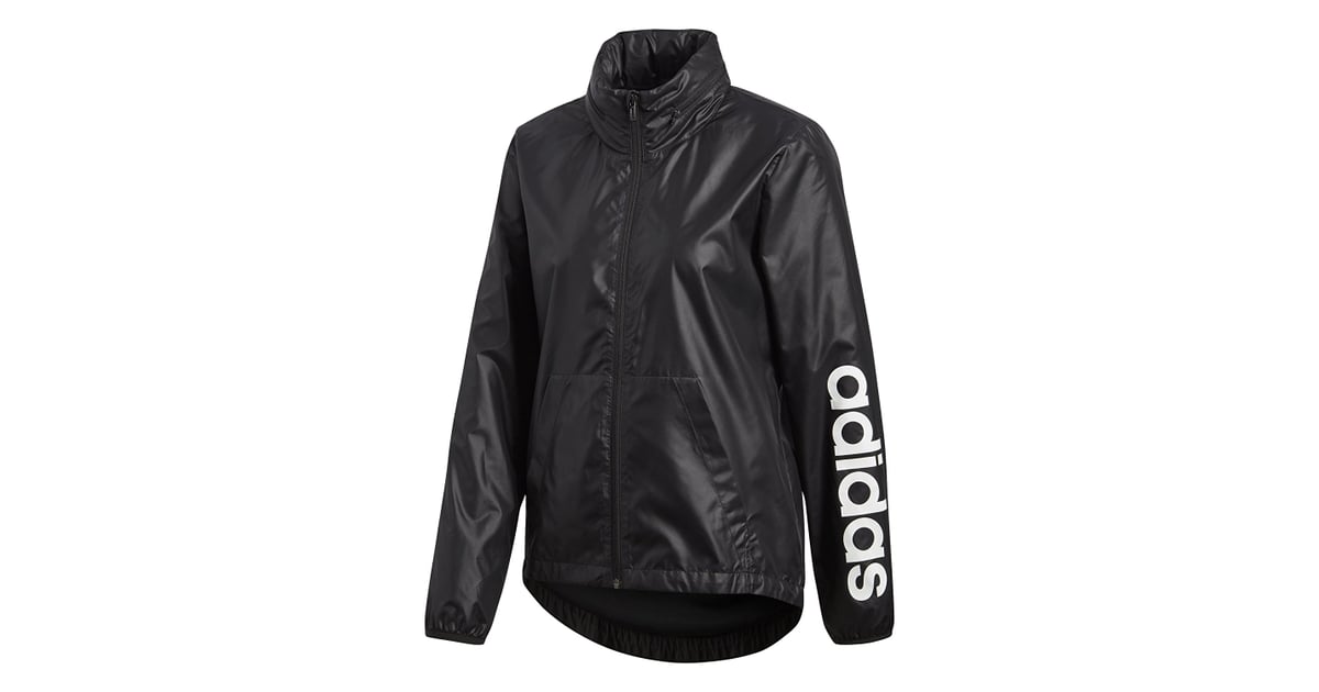 adidas women's linear windbreaker jacket