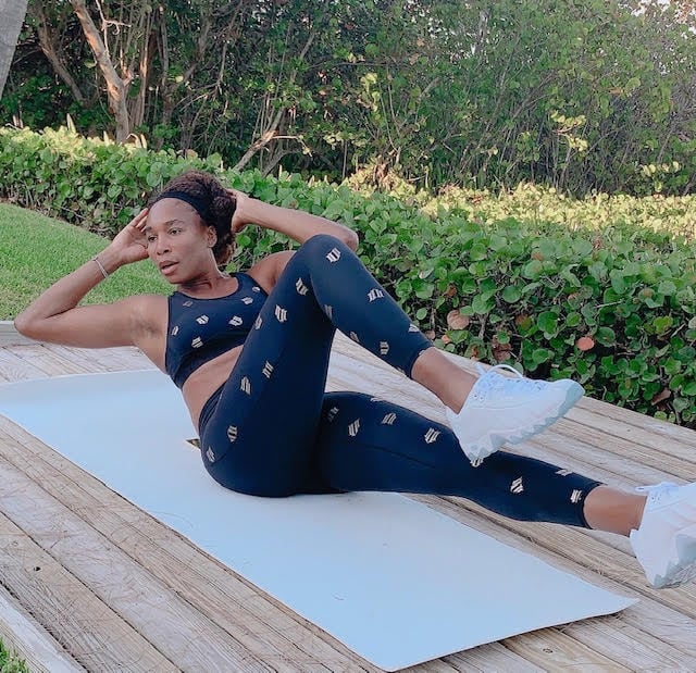 Venus Williams Instagram At Home Workout 