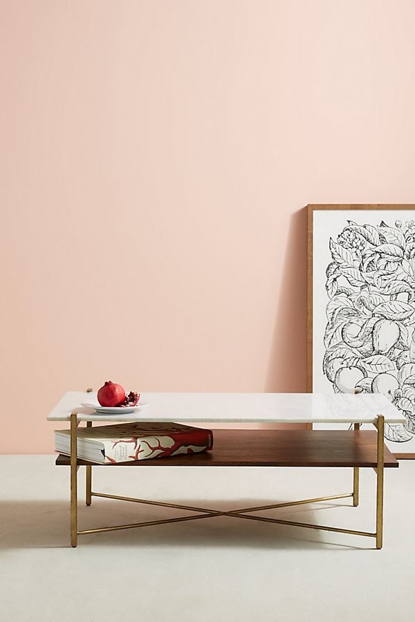 Anthropologie marble coffee on sale table