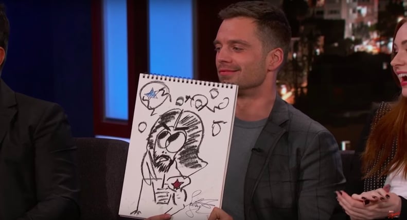Sebastian Stan's Drawing of Bucky Barnes