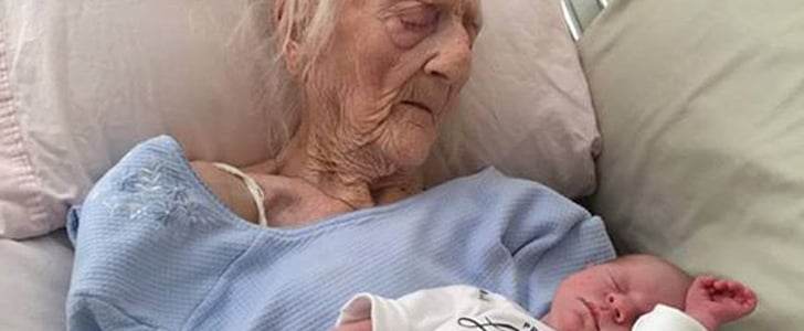 101-Year-Old Grandmother Holding Baby | Photo