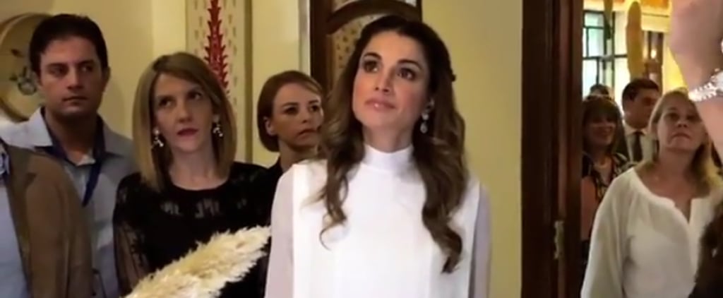 Queen Rania's Embellished Skirt October 2016
