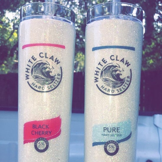 You Can Get Glittery White Claw Tumblers on Etsy