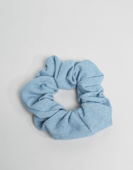 Monki Denim Wash Scrunchie