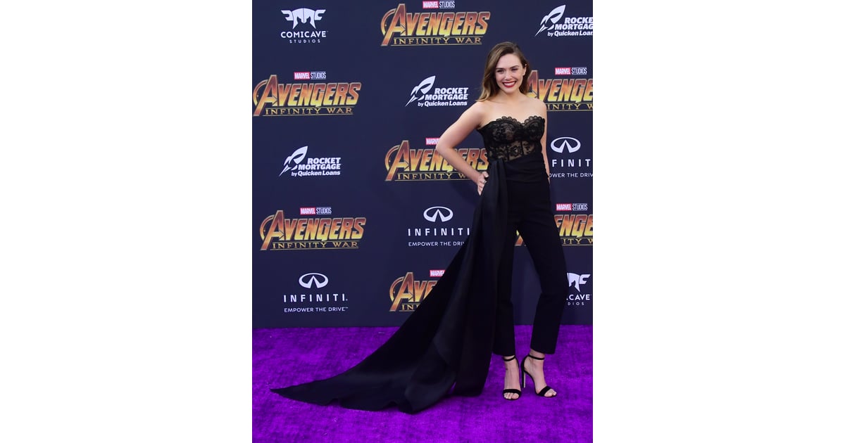 Pictured: Elizabeth Olsen | Celebrities at Avengers Infinity War ...