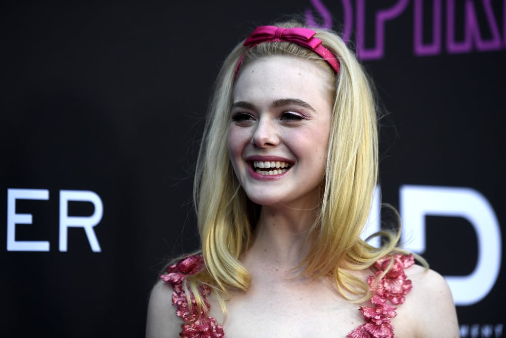 Elle Fanning Pink Rodarte Dress at Teen Spirit Premiere