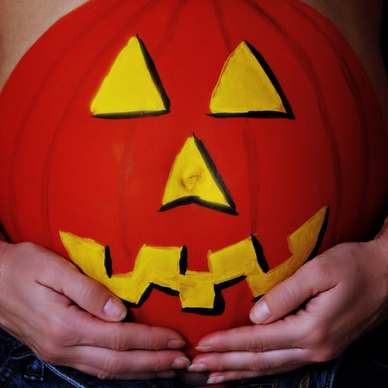 Painted-Belly Halloween Ideas For Pregnant Women