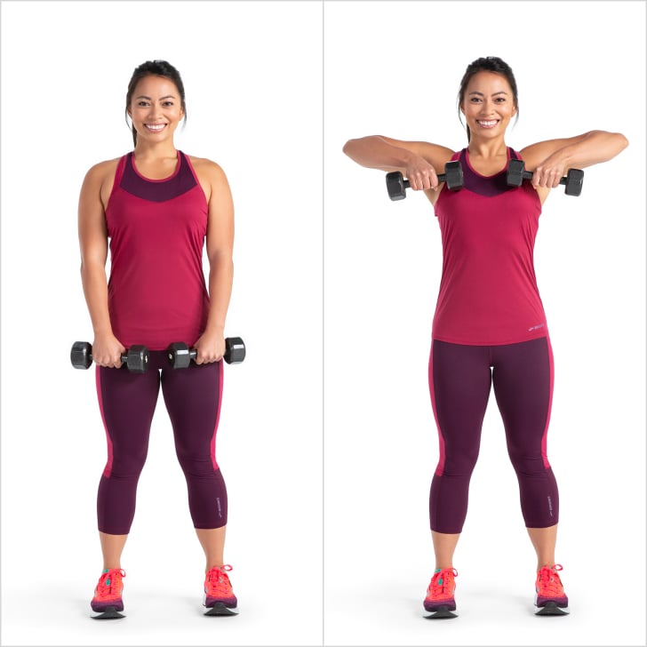 Upright Row | 10 Minute Arms and Abs Workout | POPSUGAR Fitness Photo 7