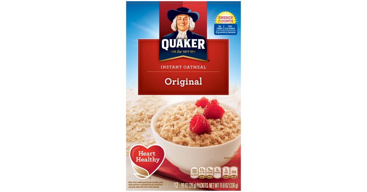 Quaker Original Heart Healthy Oatmeal Healthy StoreBought Snacks For