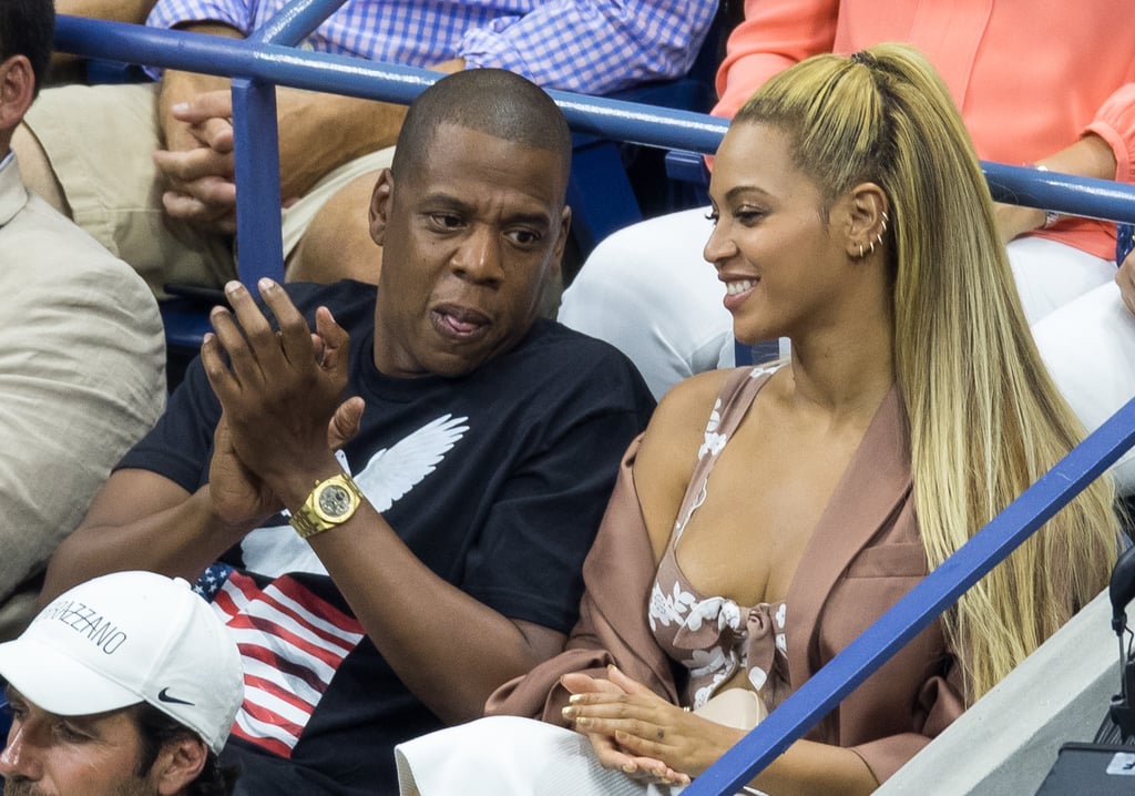 Beyonce and Jay Z Watching Serena Williams at the US Open