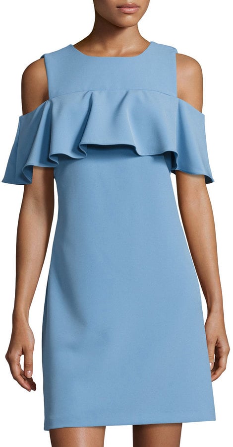 Taylor Cold-Shoulder Ruffled Dress
