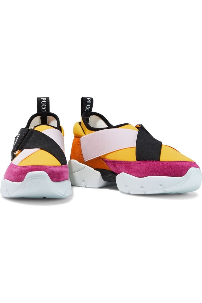 Emilio Pucci Yellow Color-Block Sneakers | The Biggest Sneaker Trends ...