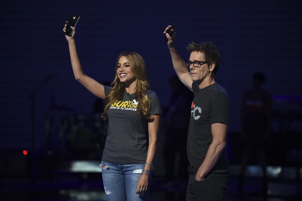 Sofia Vergara and Kevin Bacon