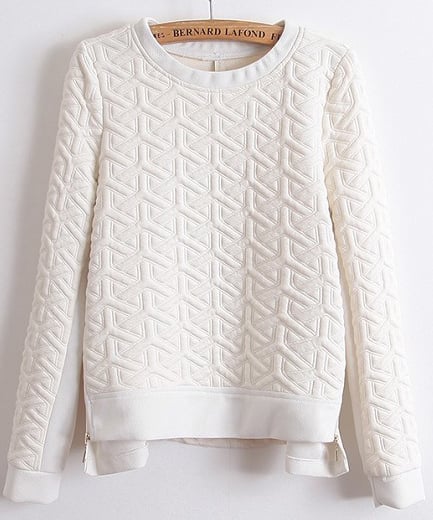 SheInside Textured Sweatshirt