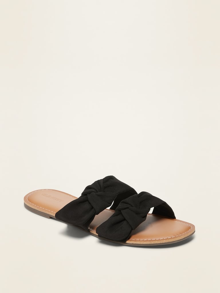 Old Navy Double Strap Bow-Tie Slide Sandals | Best Old Navy Clothes and ...