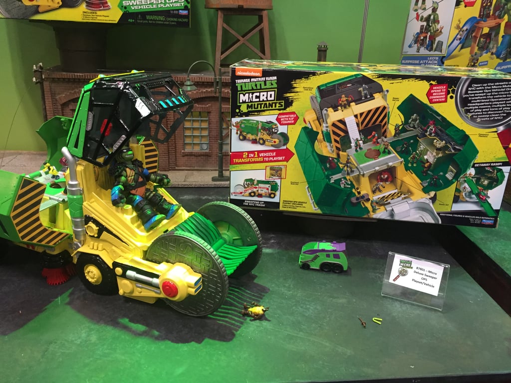 teenage mutant ninja turtles micro mutant sweeper ops deluxe vehicle to playset