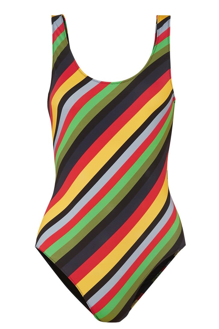 Ganni Striped Swimsuit (160) Best Swimsuit Brands 2019 POPSUGAR