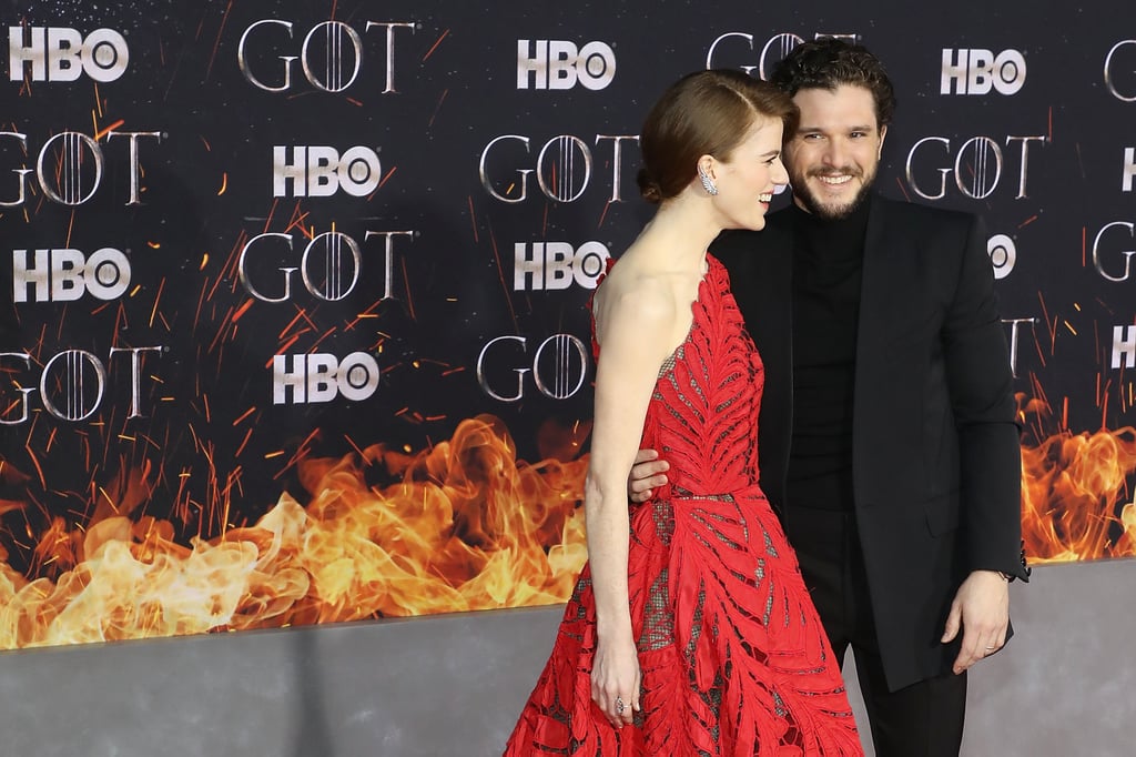 Kit Harington Rose Leslie at Game of Thrones Premiere 2019 | POPSUGAR ...