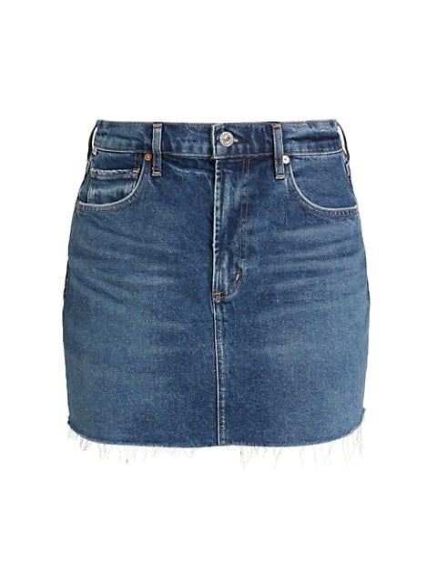 Citizens of Humanity Beatnik Stretch Denim Miniskirt