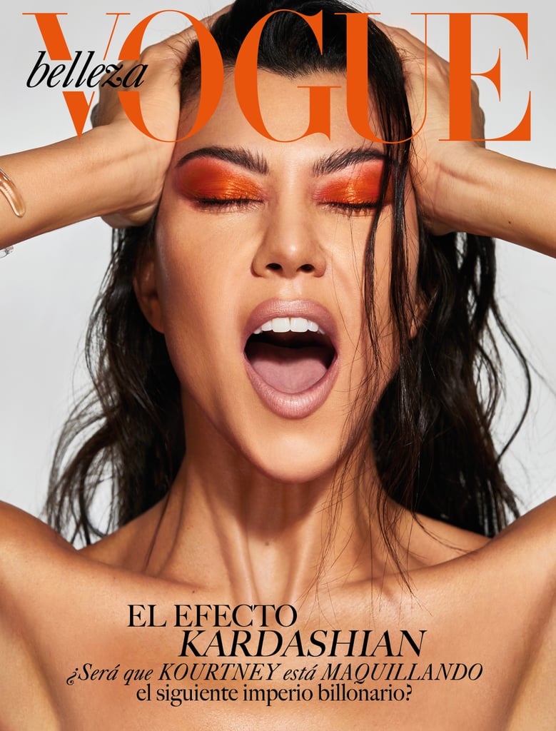 Kourtney Kardashian's Orange Shadow in Vogue Mexico