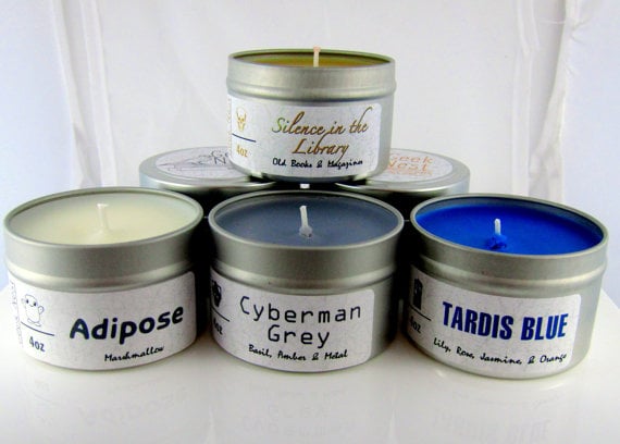 Doctor Who candle set