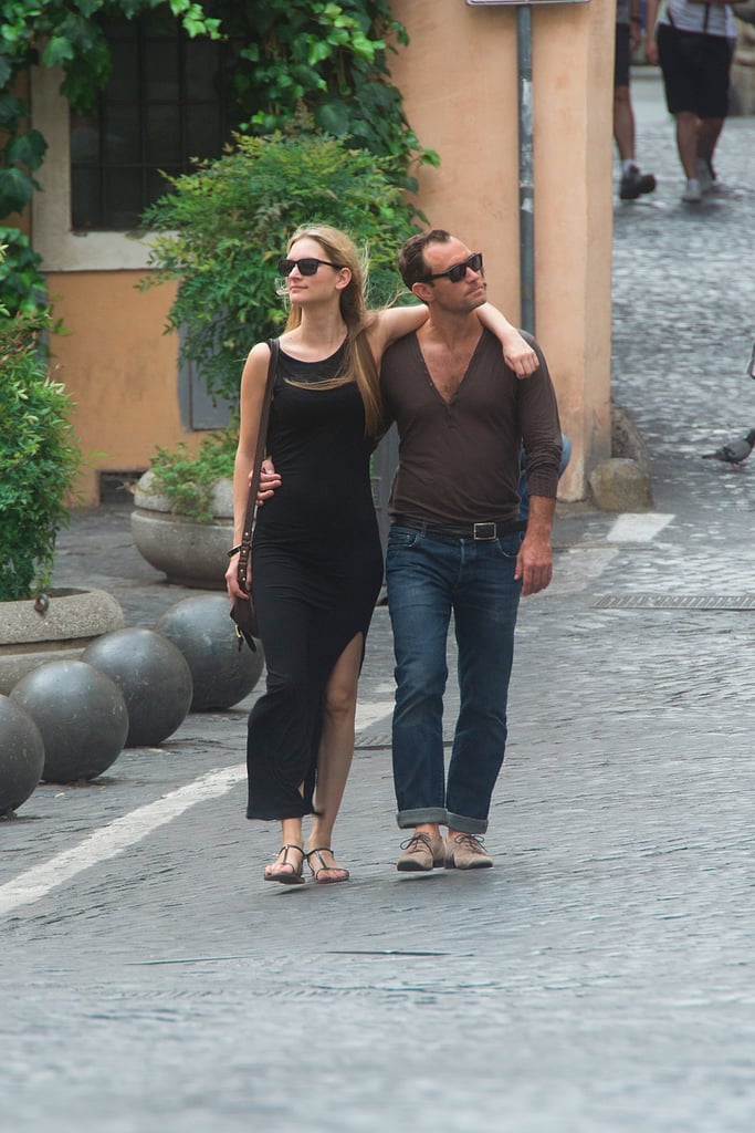 Jude Law Girlfriend PDA in Rome Pictures