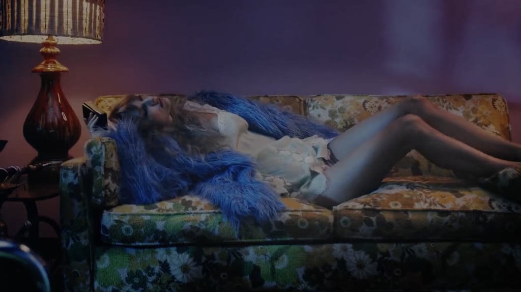 Taylor Swift's Sheer Dress and Fuzzy Coat in "Midnights" Music Videos Teaser