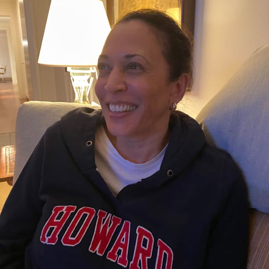 Kamala Harris Watching the DNC in Her Howard Sweatshirt