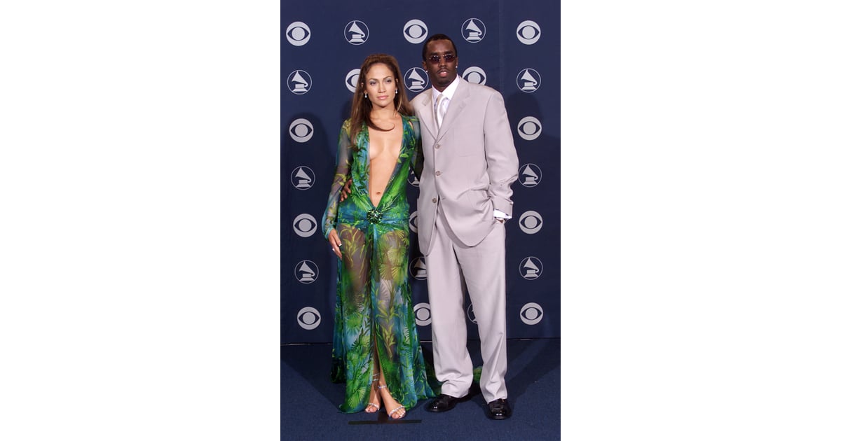 Jennifer Lopez's Green Versace Grammy Awards Dress in 2000 POPSUGAR