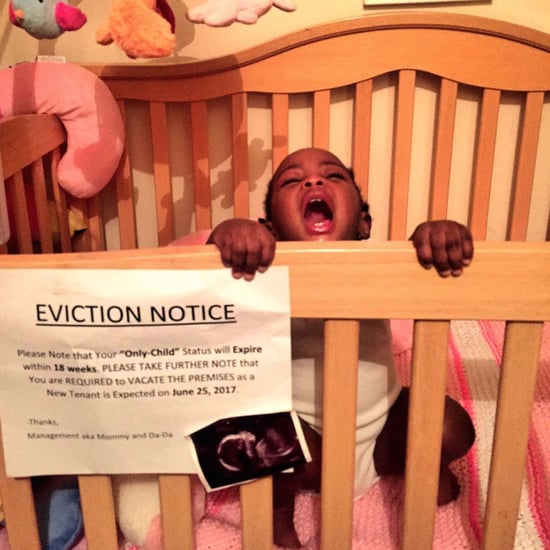 Crib Eviction Notice Pregnancy Announcement