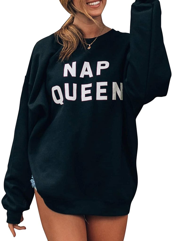 Blooming Jelly Oversized "Nap Queen" Crewneck Top