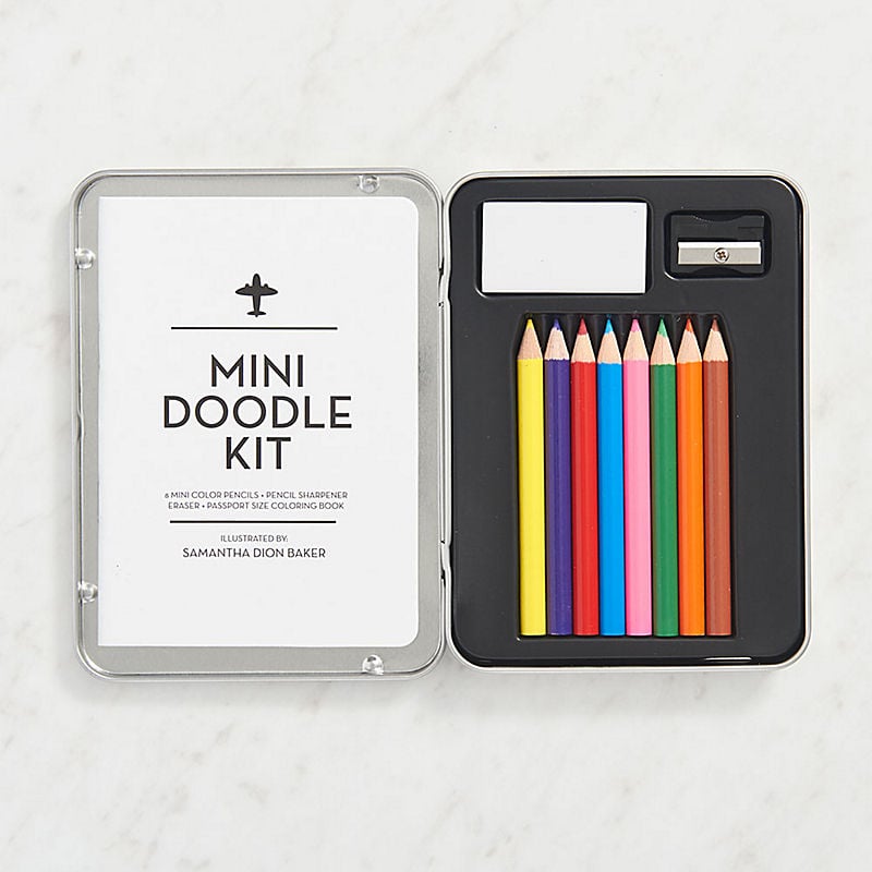 Mini Doodle Kit ($13)
"There's no shame in doodling a bit when you're stuck on hold or waiting out a layover. It's nice to make room for some playfulness during the quiet moments." — KE