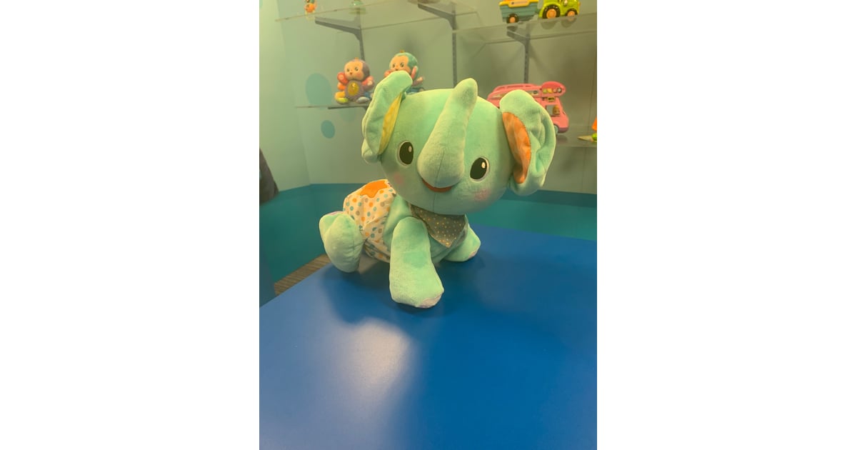 vtech explore and crawl elephant gray