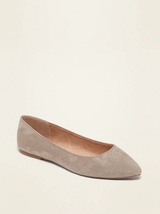 Old Navy Faux-Suede Pointy Ballet Flats