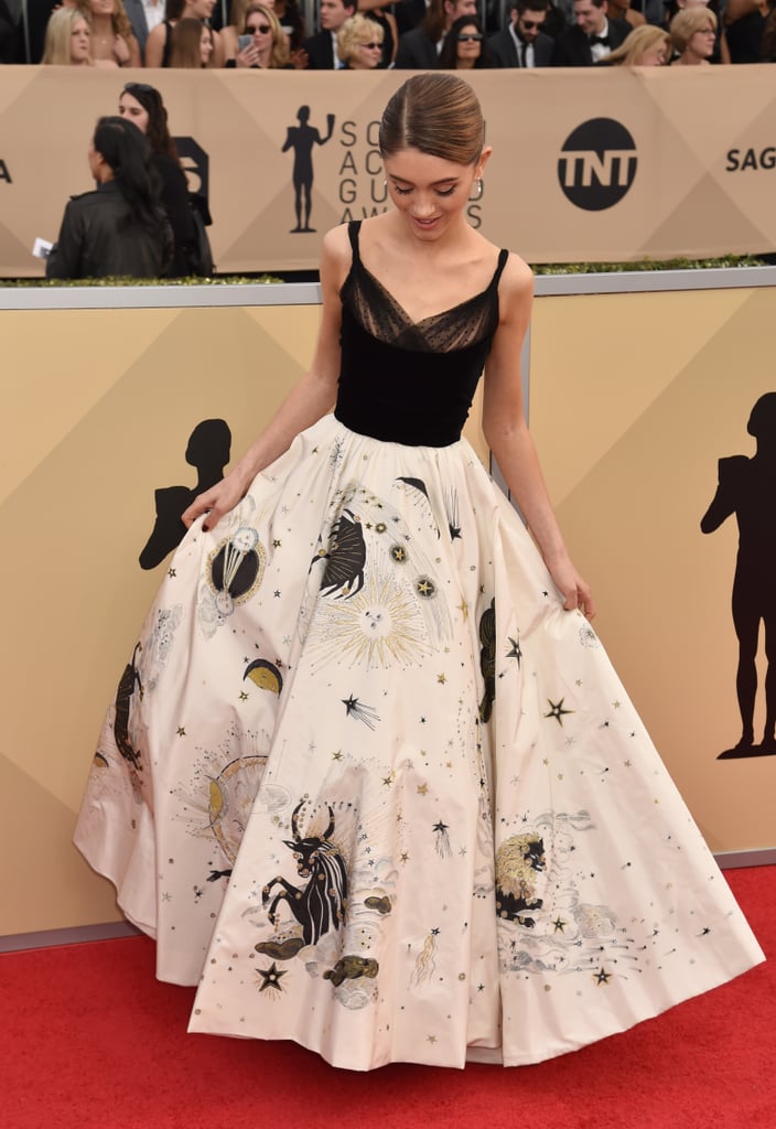 Natalia Dyer's Dior Dress at SAG Awards 2018