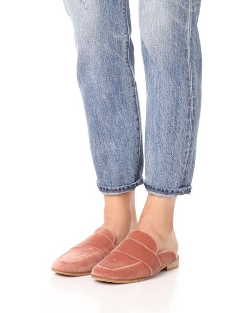 Free People Velvet Loafers