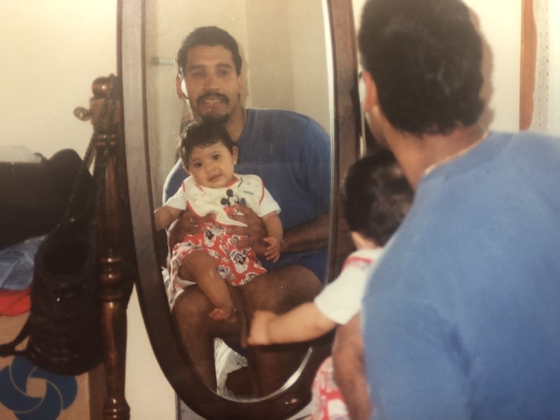 A 90s selfie with my father, el conguero. 