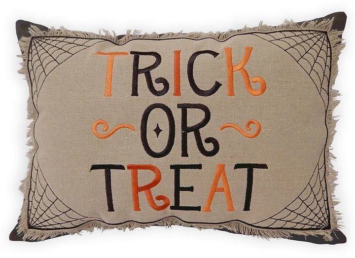 Celebrate Halloween Together Trick or Treat Throw Pillow